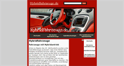 Desktop Screenshot of hybridfahrzeuge.de