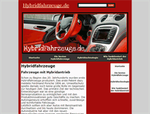 Tablet Screenshot of hybridfahrzeuge.de